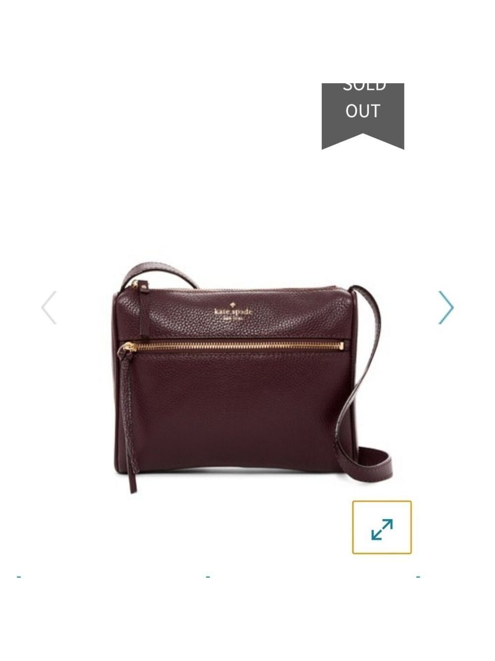 Kate Spade Plum Leather Crossbody Bag